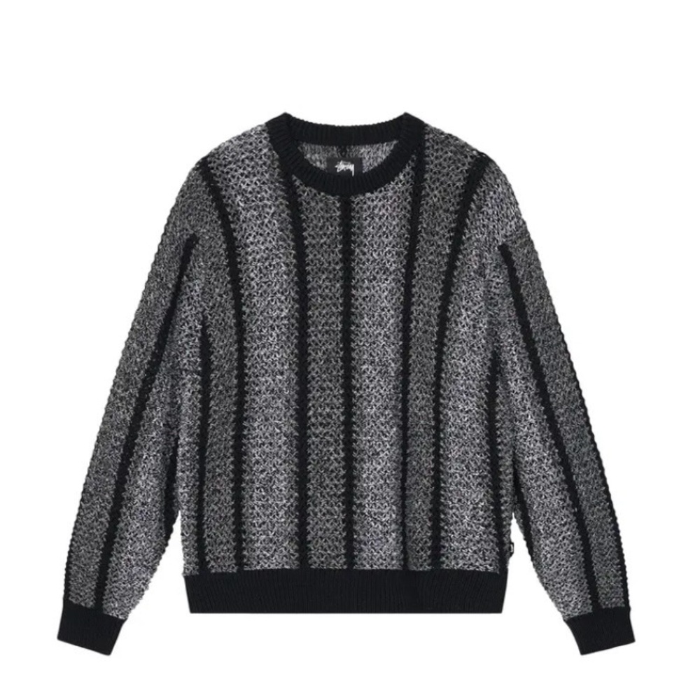 Stussy Baja Loose Gauge Sweater‎ 'Black' Size XL